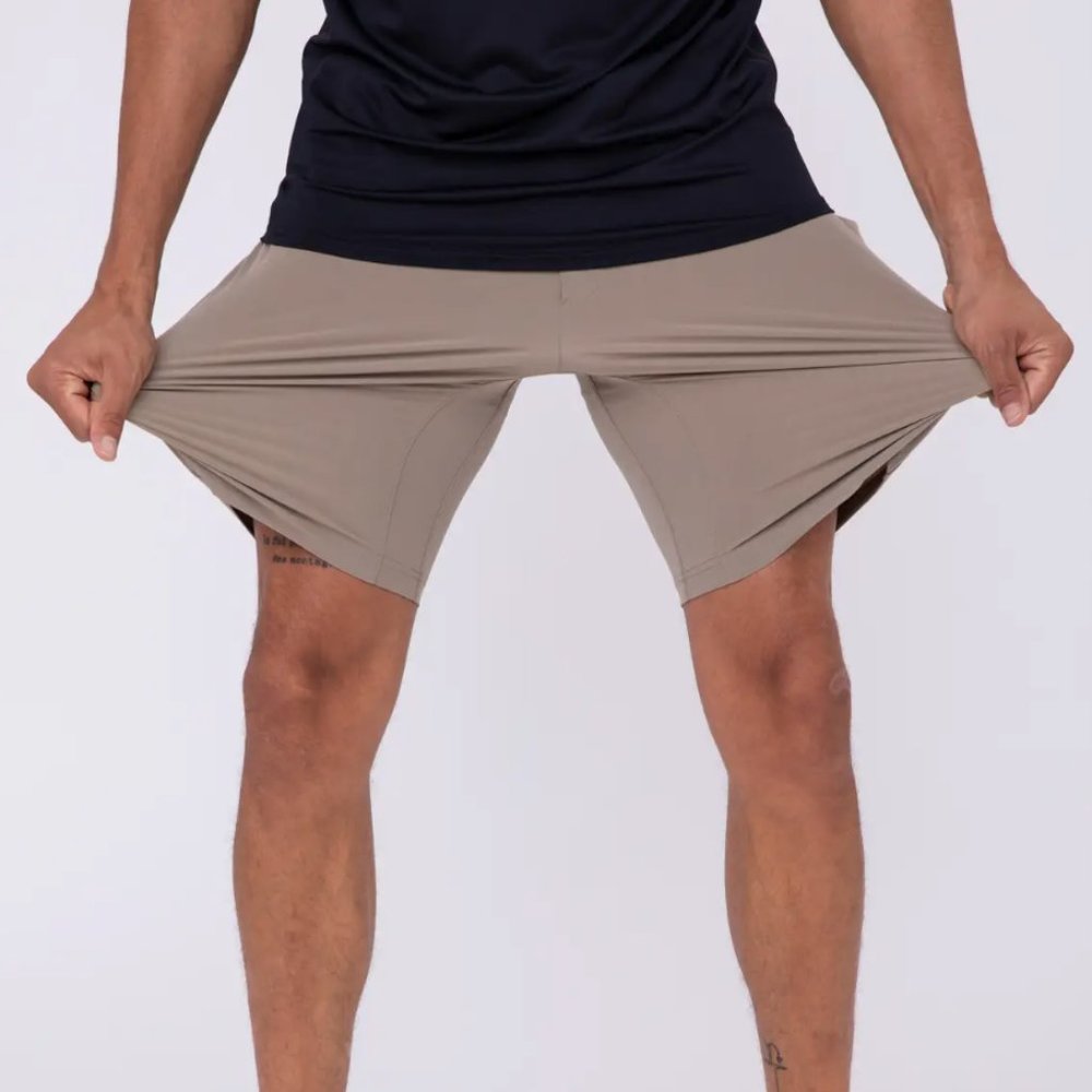 Mono B Men's Drawstring Shorts With Pockets - Picture 4 of 5
